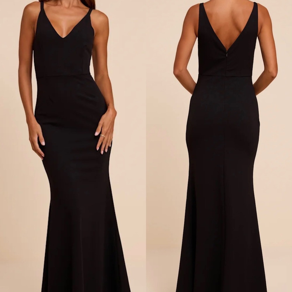 NWT Lulus Size Medium Melora Black Sleeveless Maxi Dress Formal Glam
